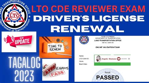 lto renewal exam.
